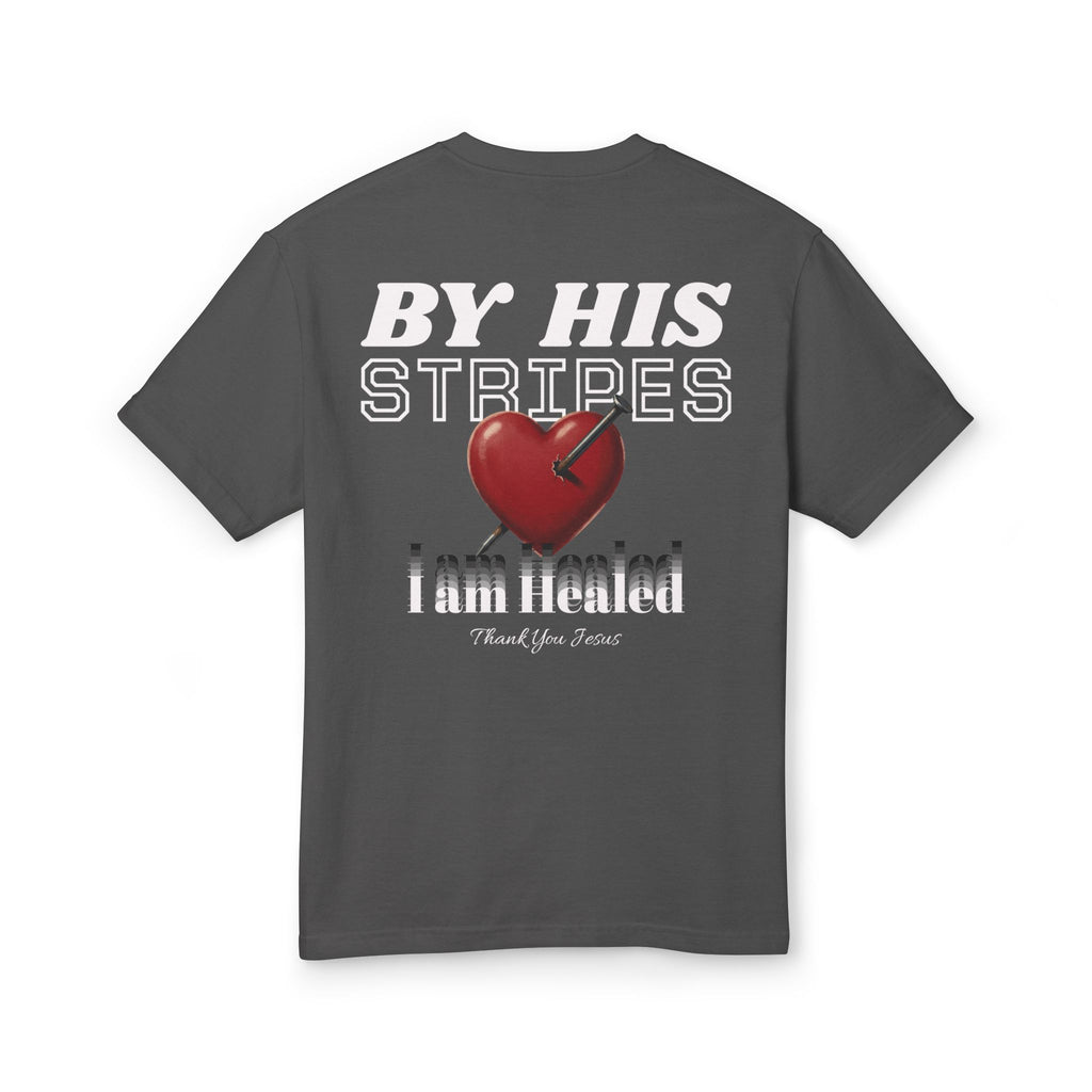 "By His Stripes" Unisex Heavyweight T-Shirt