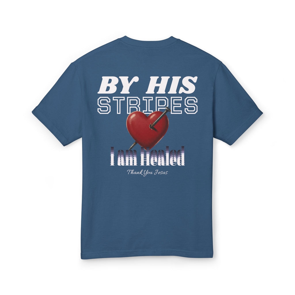 "By His Stripes" Unisex Heavyweight T-Shirt
