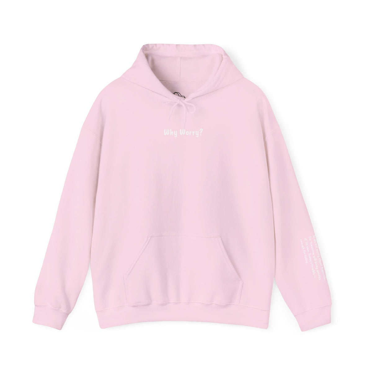 "Why Worry?" Unisex Lightweight Hoodie