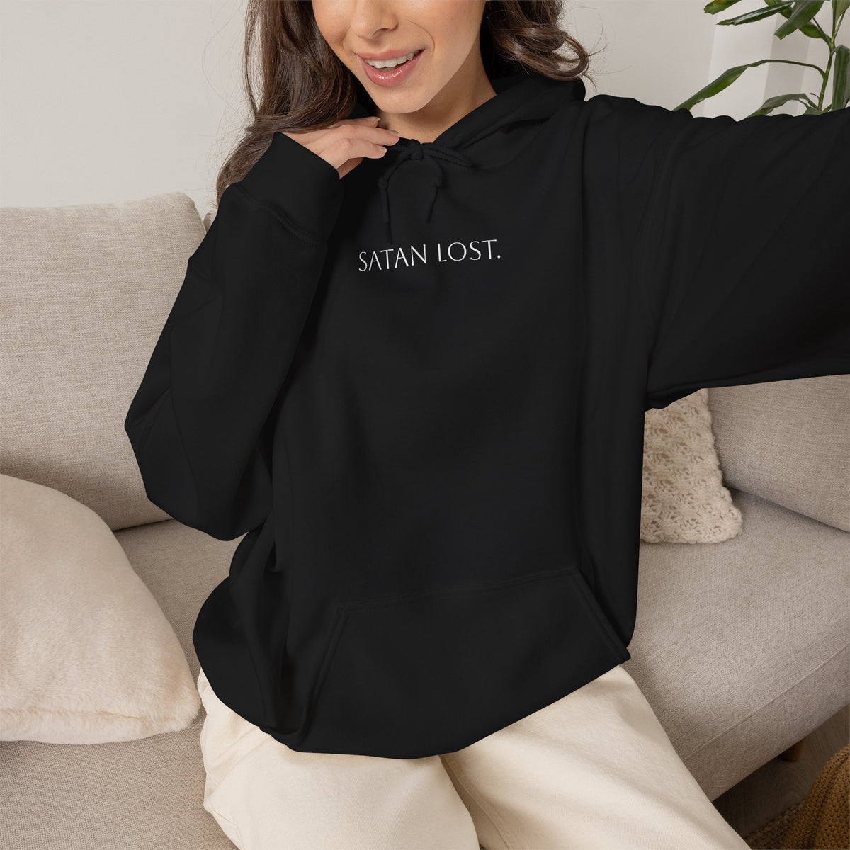 "Satan Lost" Unisex Lightweight Hoodie